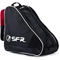 Sfr Skates Large Ice &amp- Skate Bag II Bolsa para Patines Patinaje Infantil- Juventud Unisex- Multicolor (Black-Red)- Talla…